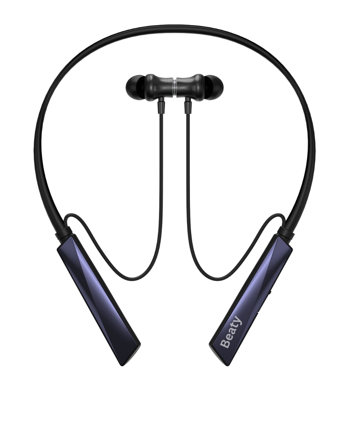 (Black) Pulse X Wireless Neckband with Magnetic Auto ON/OFF, Active Noise Cancellation, 50+ Hours Battery, Fast Charging, Low Latency Gaming, IPX7 Waterproof & Boosted Bass Audio