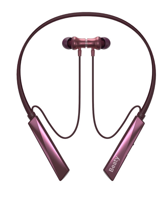 (Red) Pulse X Wireless Neckband with Magnetic Auto ON/OFF, Active Noise Cancellation, 50+ Hours Battery, Fast Charging, Low Latency Gaming, IPX7 Waterproof & Boosted Bass Audio