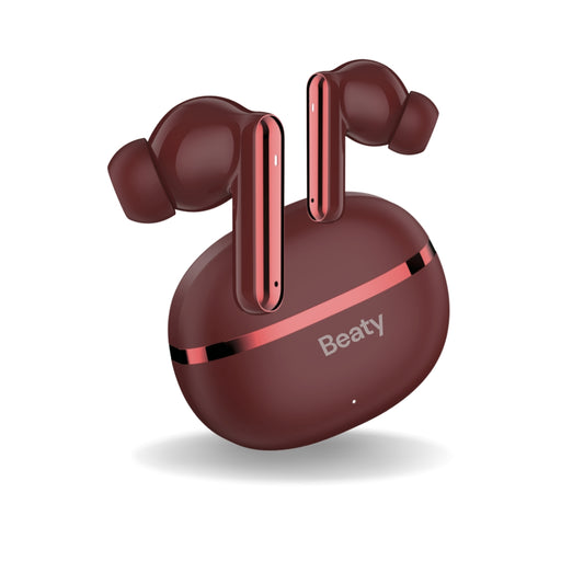 (Red) FreeVibe T9 Wireless Earbuds — Low-Latency Gaming, ANC, 60-Hour Battery, Clear Calling, Touch Control, IPX4 Water-Resistant